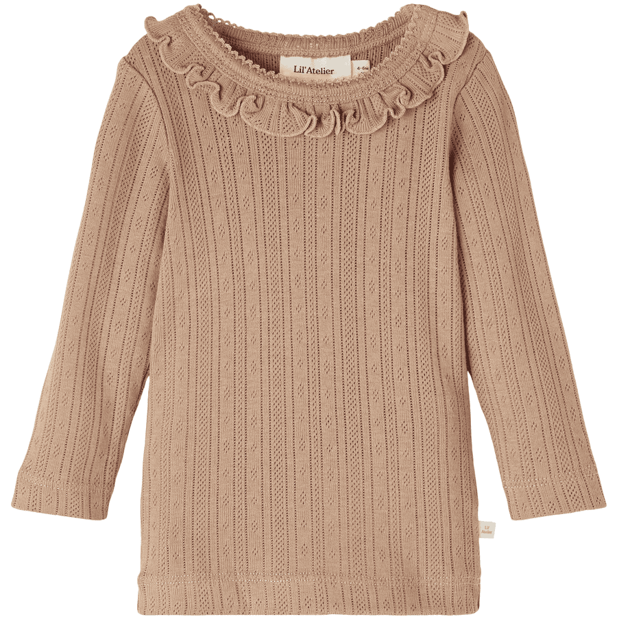 Lil'Atelier Langarmshirt Nbfrachel Woodsmoke