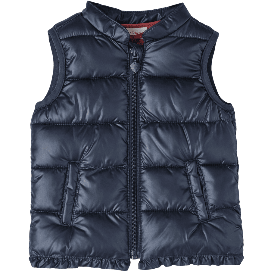 s. Olive r Gilet bleu foncé