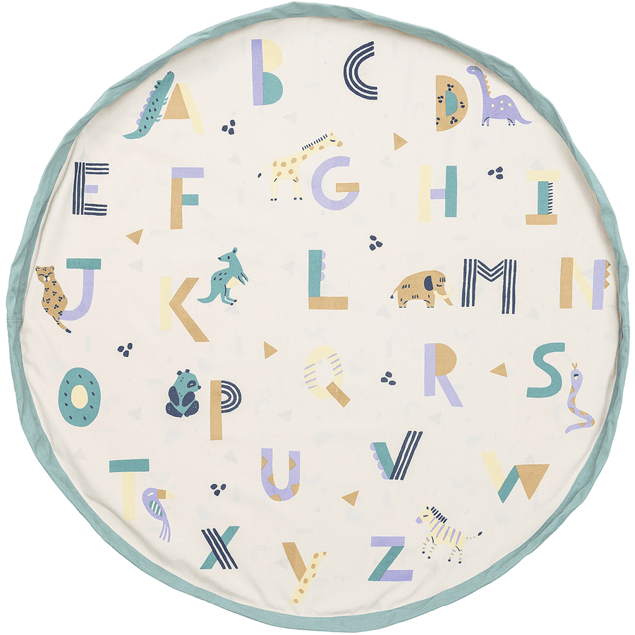 play&go ® Alfombra de juego 2 en 1 Animal alphabet ⌀ 140 cm