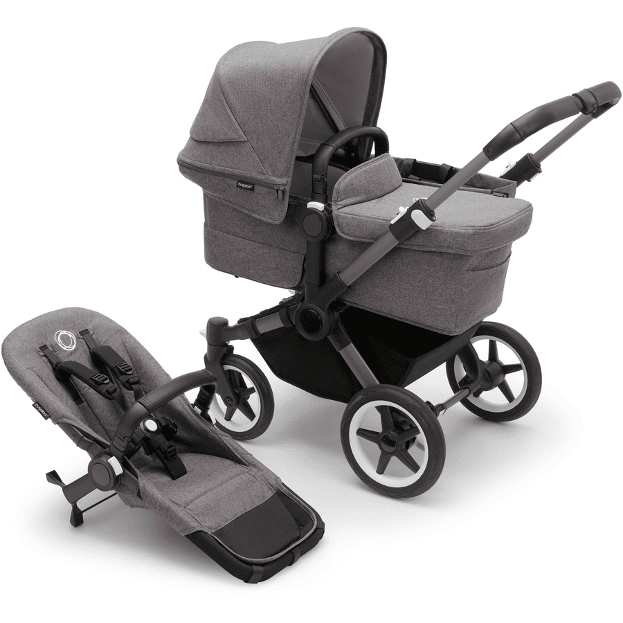 bugaboo Kombikinderwagen Donkey 5 Mono Complete Graphite/Grey Melange