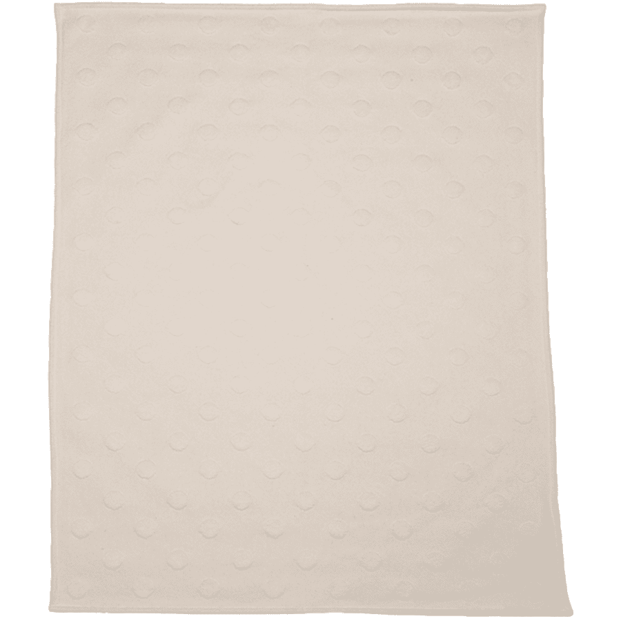 DAVID FUSSENEGGER Coperta per bambini RIGA a pois bianco grezzo 70x90 cm