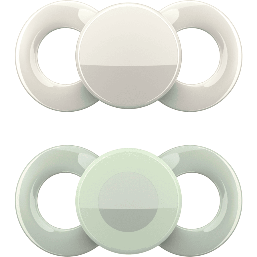 dentistar Sucettes Day &amp; Night Set, Gris &amp; Cercles 0-6 mois