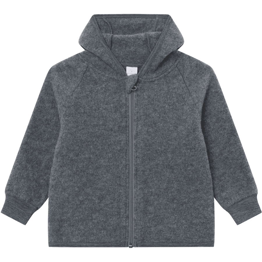 kindsgard Merino Wollwalk Jacke kaelar grau