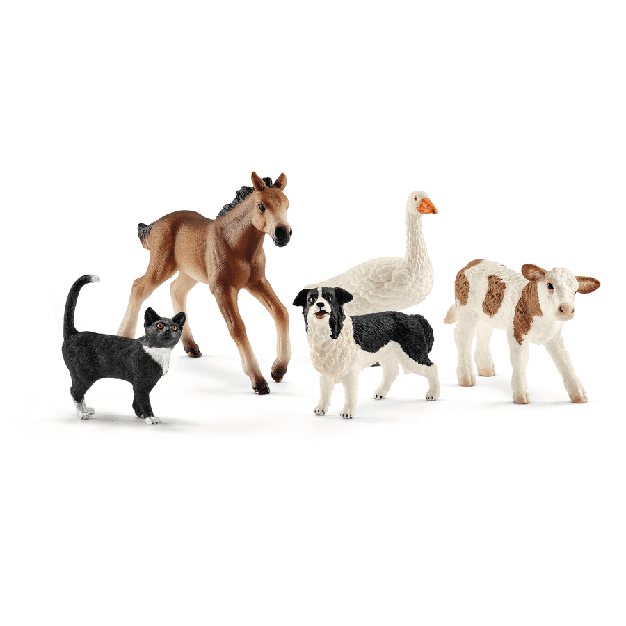 schleich ® Granja World - Juego de mezcla de animales 42386 