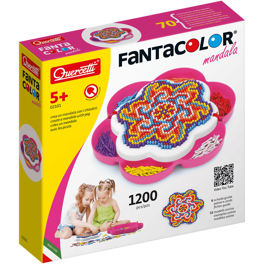 Quercetti FantaColor Mandala sedmikrásky (1200 kusů)