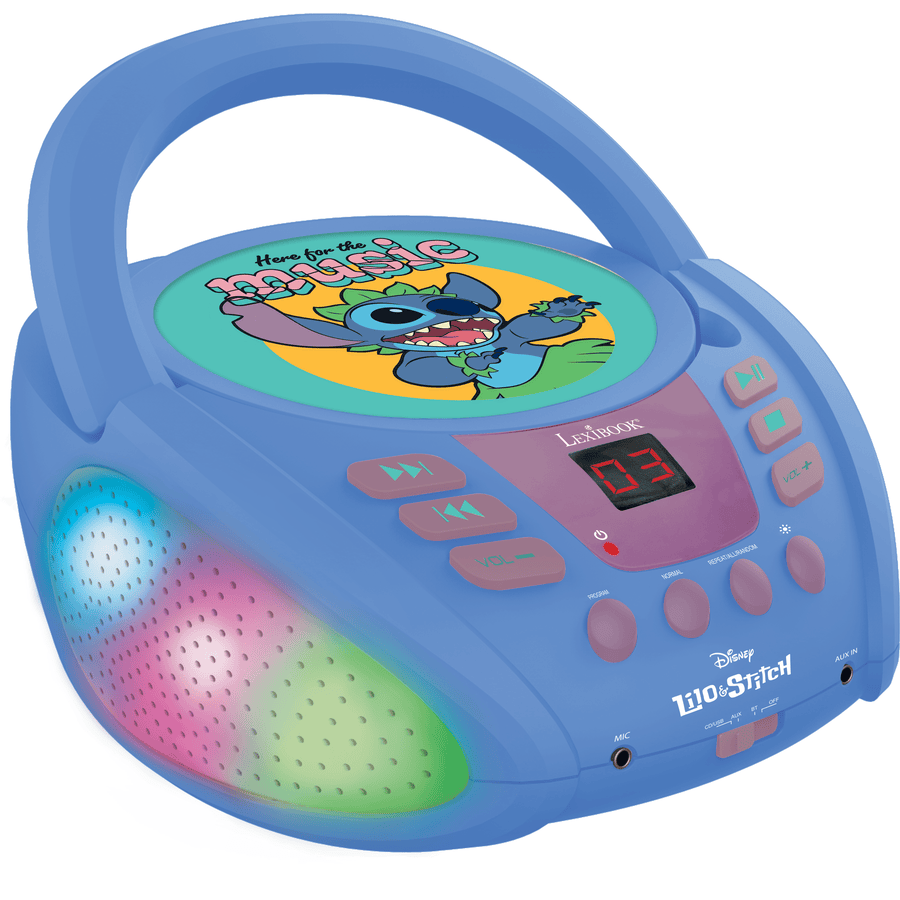 LEXIBOOK Disney Stitch Bluetooth® CD-speler met lichteffecten