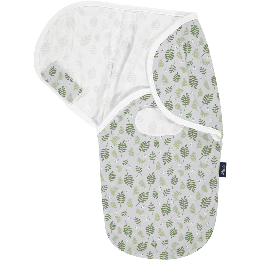 Alvi® Couverture emmaillotage bébé Harmonie coton bio Drifting Leaves