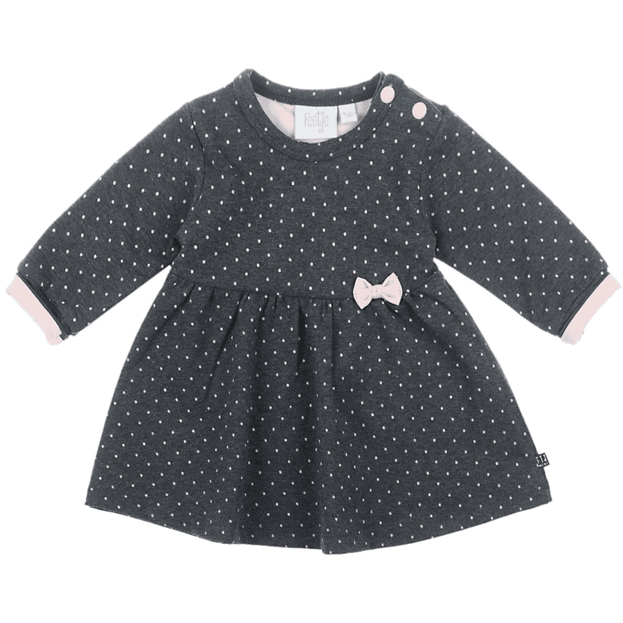 Feetje Robe enfant pois mélange anthracite