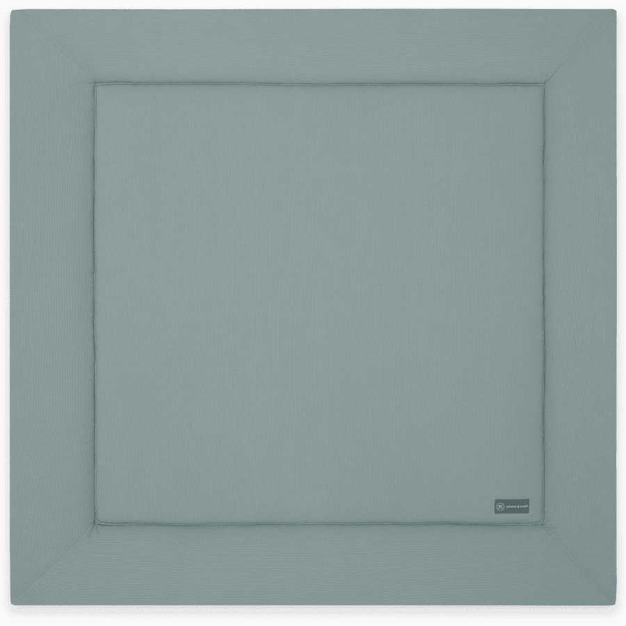  emma & noah  manta de gateo Essential Mini Piqué Menta 120 x 120 cm