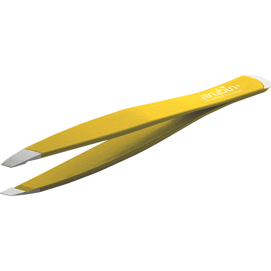 canal® Pincette avec pousse cuticule, jaune inoxydable 9 cm