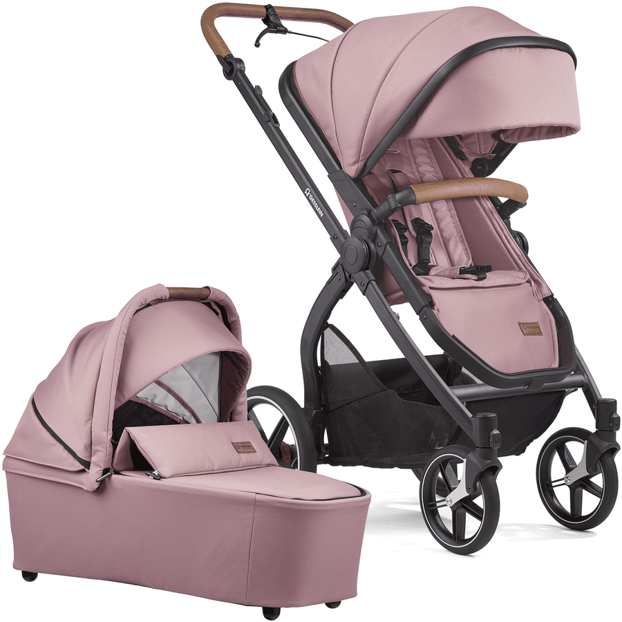 glas Ongewapend cafe GESSLEIN FX4 Life combi kinderwagen, roze | pinkorblue.be