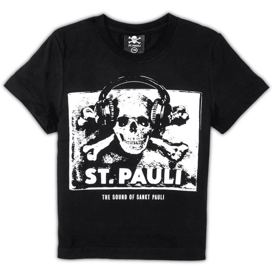 St. Pauli Koszulka dziecięca Kotwica czarna