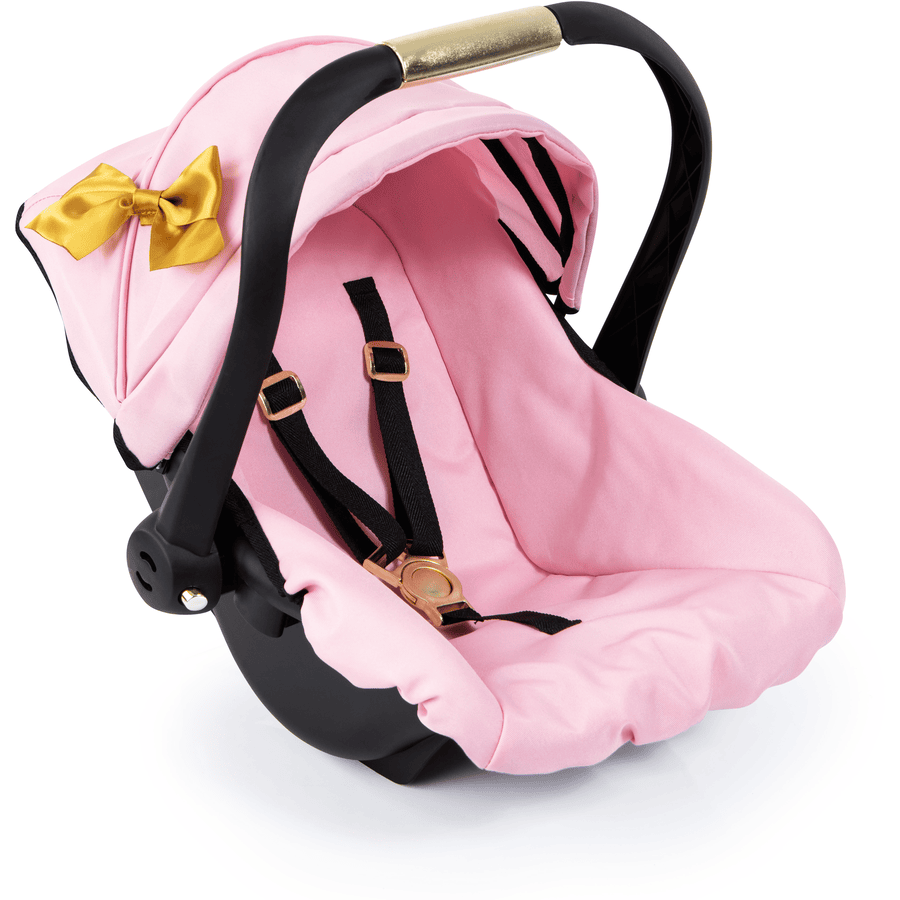 bayer Design Puppen-Autositz mit Dach, rosa/gold