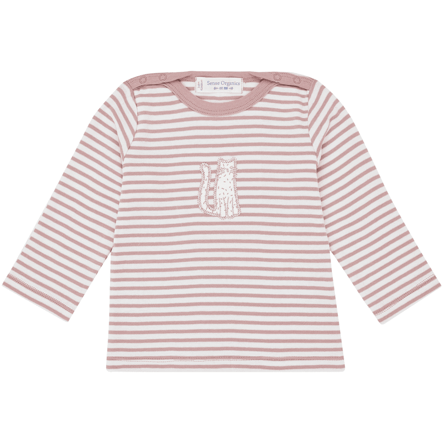 Sense Organics  Košile s dlouhým rukávem, růžová stripes 