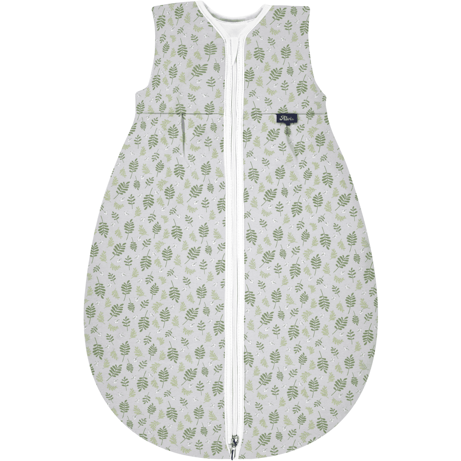 Alvi ® Saco de dormir de bola Mäxchen Thermo Organic Cotton Drifting Leaves 