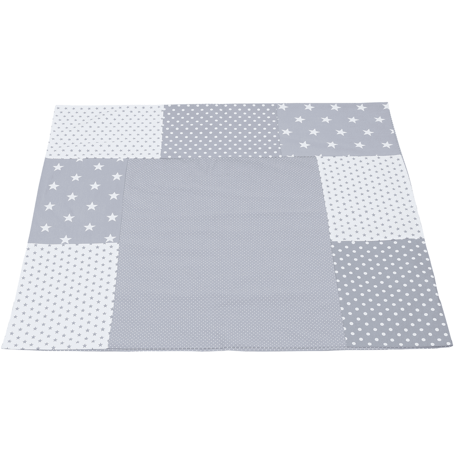 Ullenboom Patchwork Přebalovací potah matrace šedých hvězd 75x85 cm