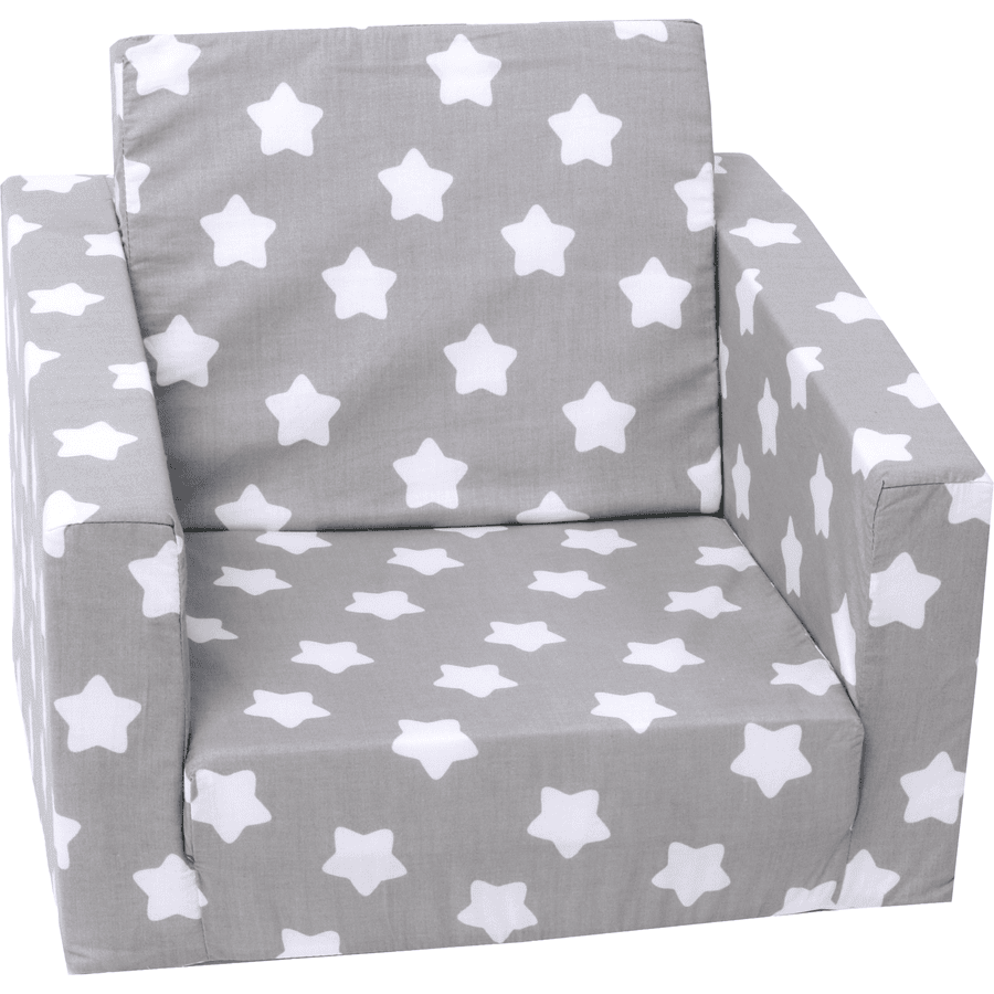 knorr® toys Single sofa - "Grey white stars 