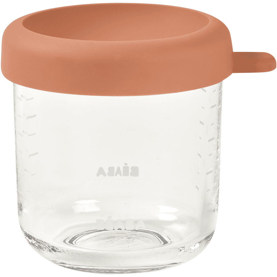 BEABA® Portiecontainer van glas, terracotta