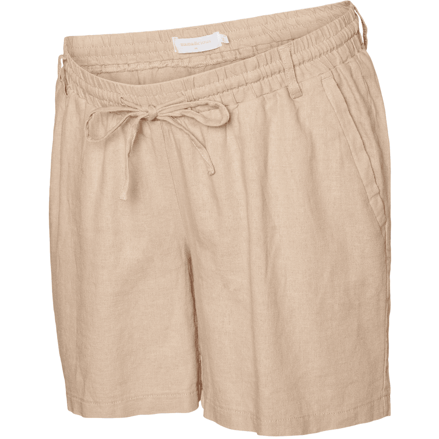 mama;licious Těhotenské shorts MLBEACH Warm Taupe