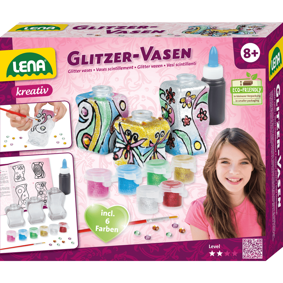 LENA® Glitzer-Vasen