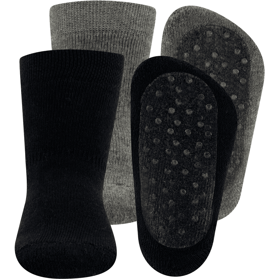 Ewers Stoppersocke 2er Pack grau/marine