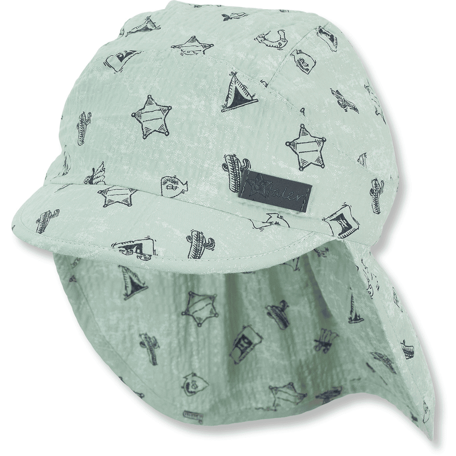 Sterntaler Peaked cap met nekbescherming licht turkoois