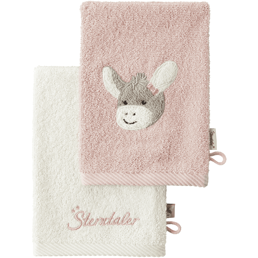 Sterntaler Paquete de 2 toallitas Emmi Girl rosa suave