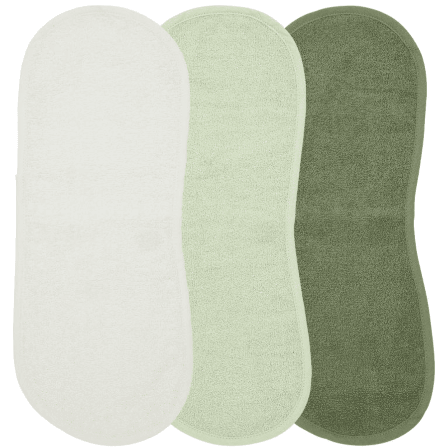 MEYCO Ściereczki do płukania XL 3-pak Off white /Soft Green / Forest Green 