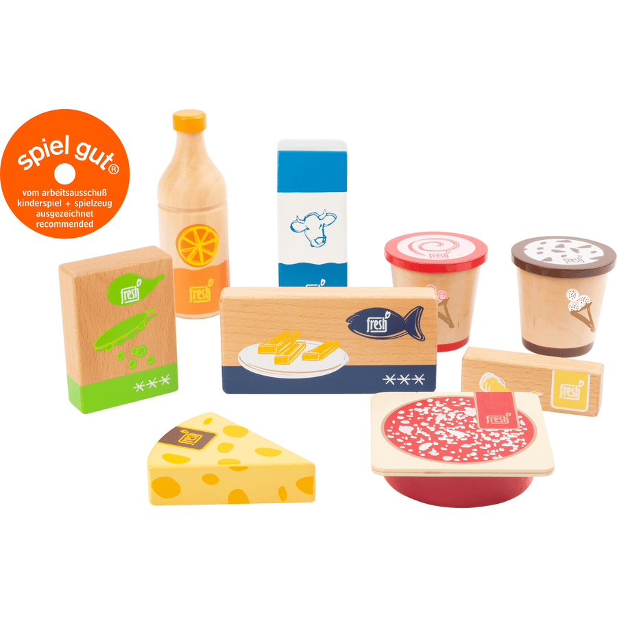 small foot® Ingrédients à congeler/réfrigérer pour cuisine enfant fresh bois