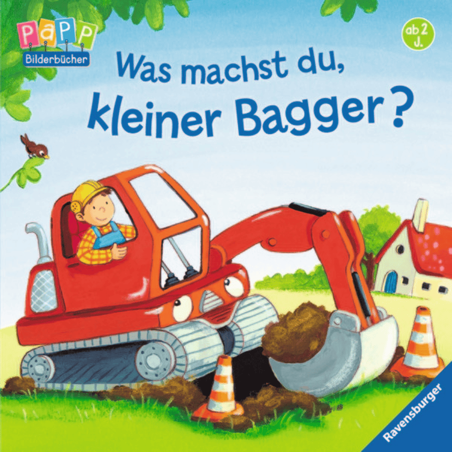 RAVENSBURGER Bilderbuch - Was machst du, kleiner Bagger?