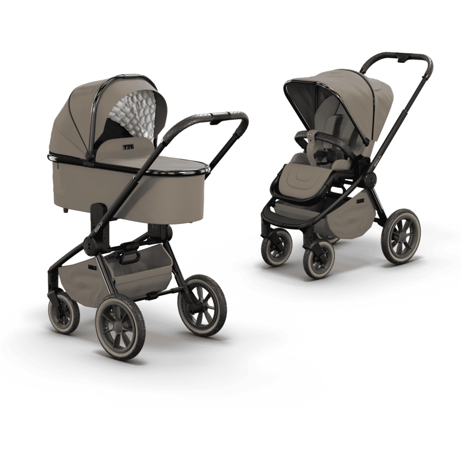 MOON Kinderwagen Resea Edition+ mud/black chrome
