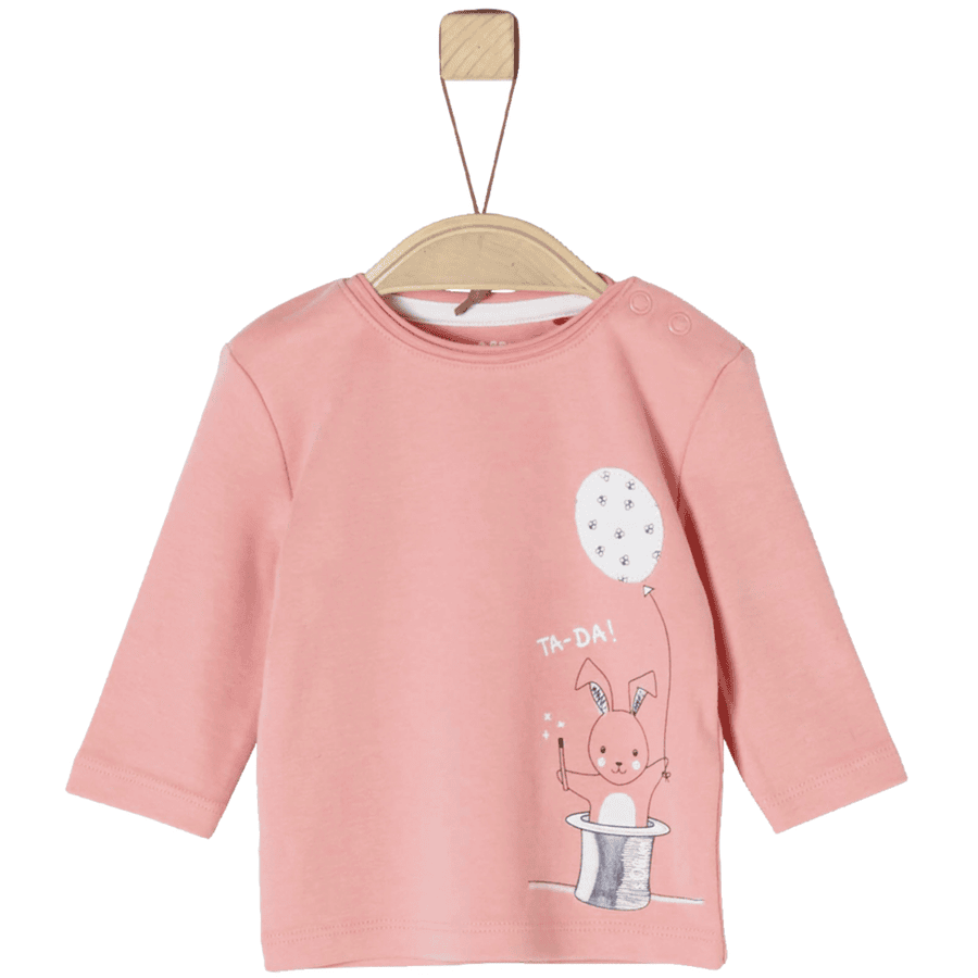 s.Oliver Girl s lange mouw shirt stoffig roze