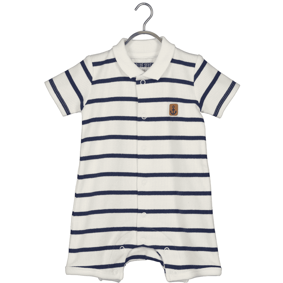 BLUE SEVEN Polospeler uit White 