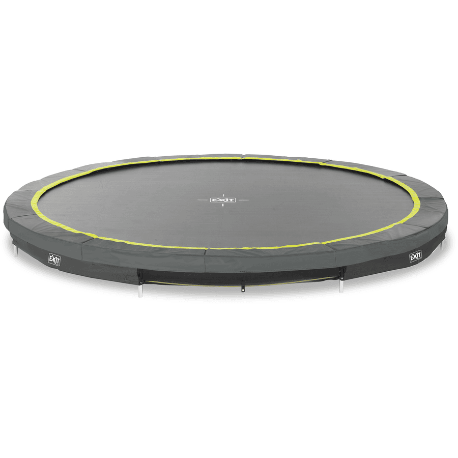 EXIT Silhouette Sportowa trampolina podłogowa ø 427 cm, czarna