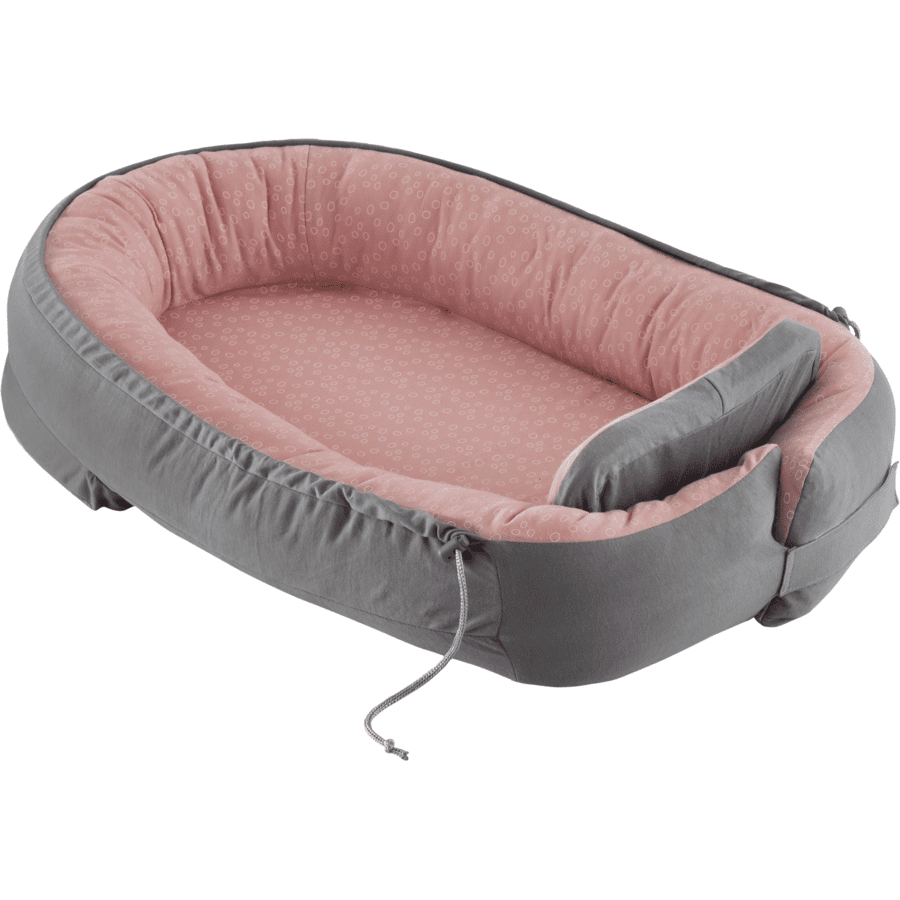 Träumeland Nido de bebé HOME -el nido que respira círculos rosa