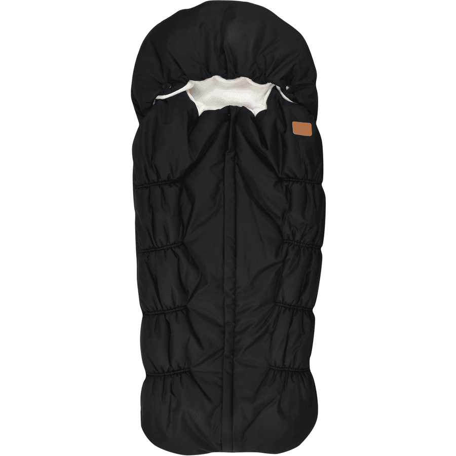 BEABA  ® Footmuff musta fleecevuori valkoinen 6M - 24M