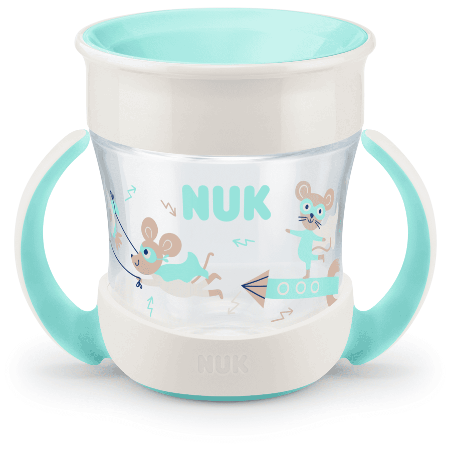 NUK Tasse enfant poignées Mini Magic Cup 6 mois+ PP menthe 160 ml