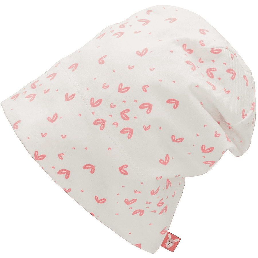 Sterntaler Čepice Slouch Beanie Hearts ecru 