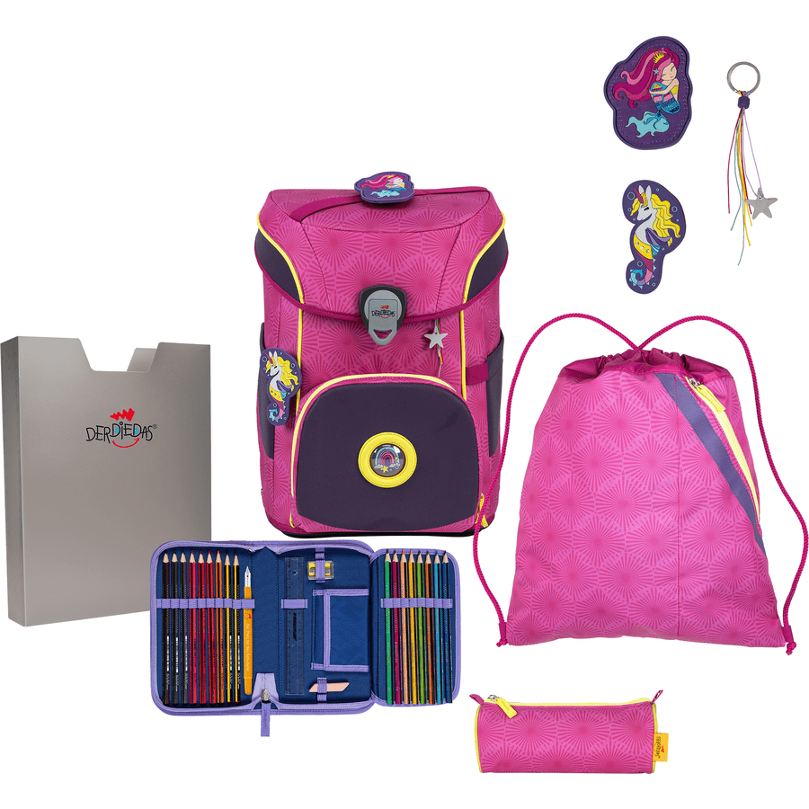 DerDieDas® ErgoFlex Easy Exklusiv "Superflash" Pink Mermaid, 5-tlg.
