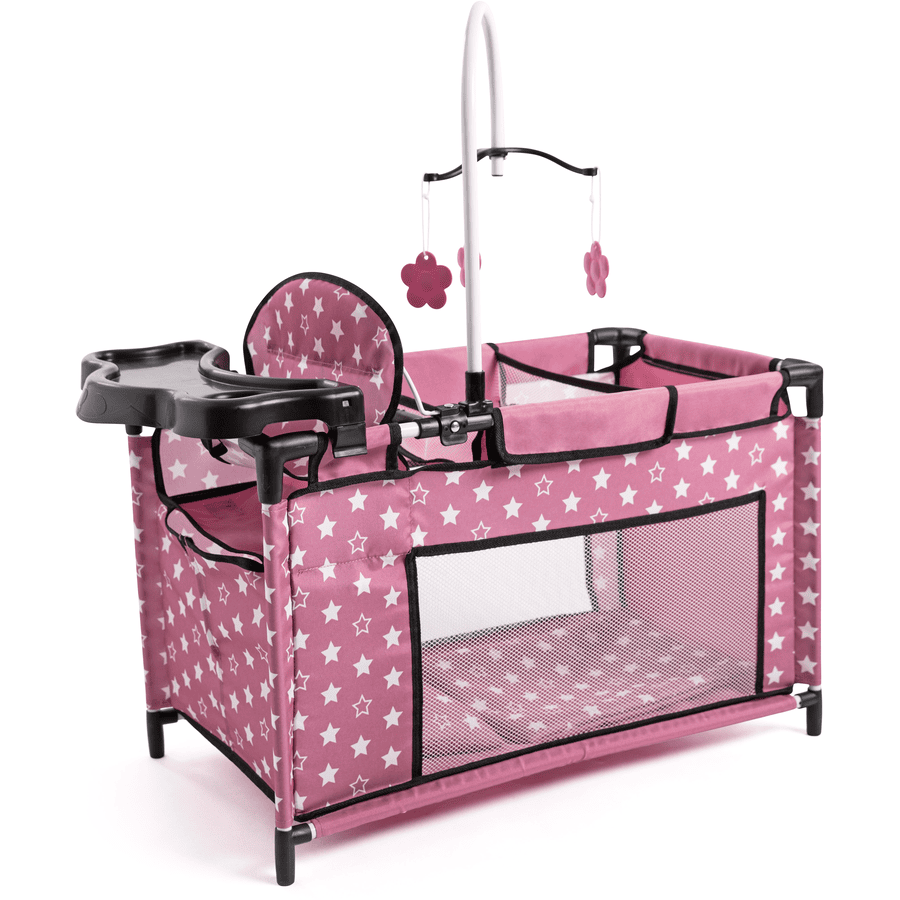 bayer Design Multibed voor poppen tot 46 cm, schemerroze