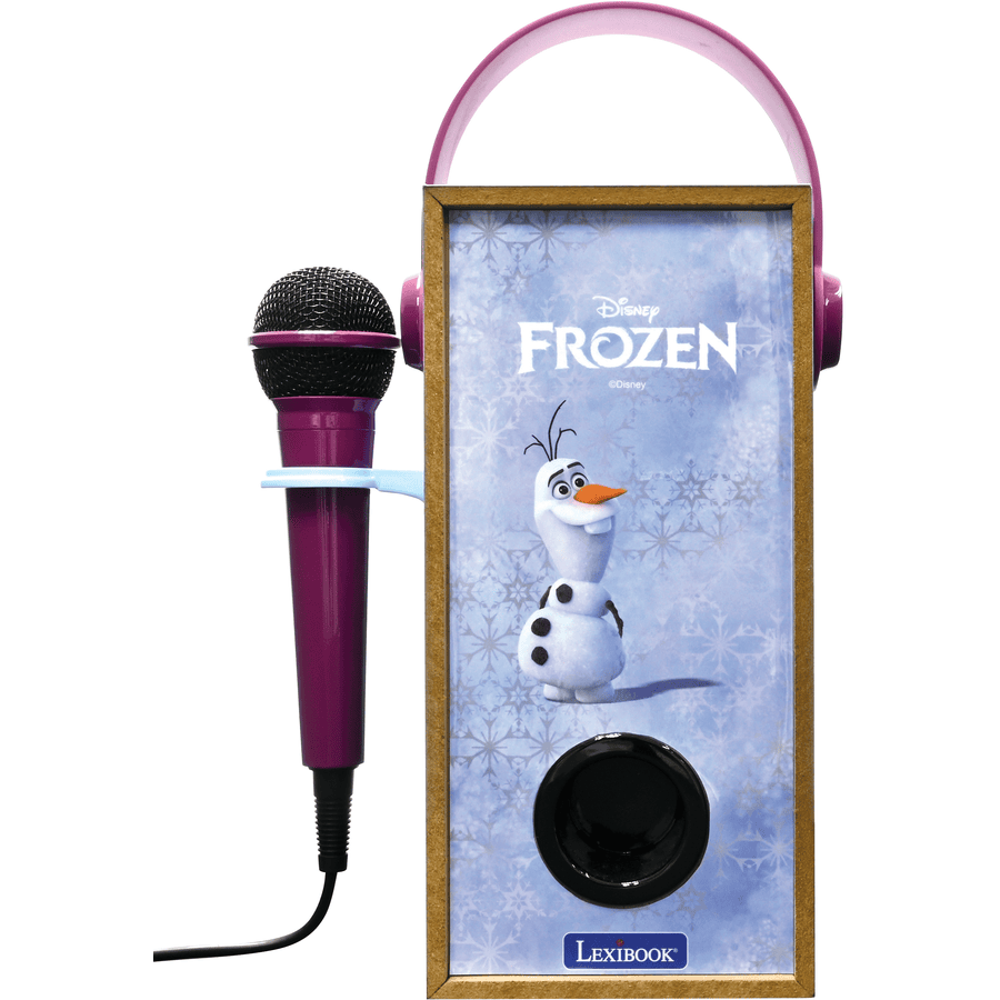 LEXIBOOK Altavoz Bluetooth® Disney The Ice Queen con micrófono y efectos de luz