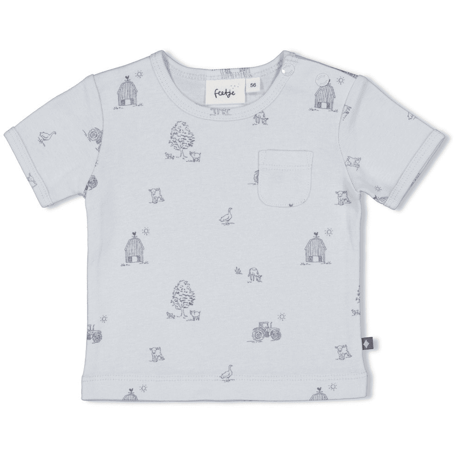 Feetje T-Shirt AOP Farm Life Blau