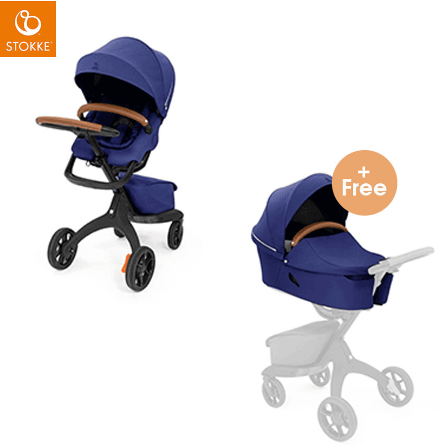 STOKKE® Kinderwagen Xplory® X inklusive Tragewanne Royal Blue