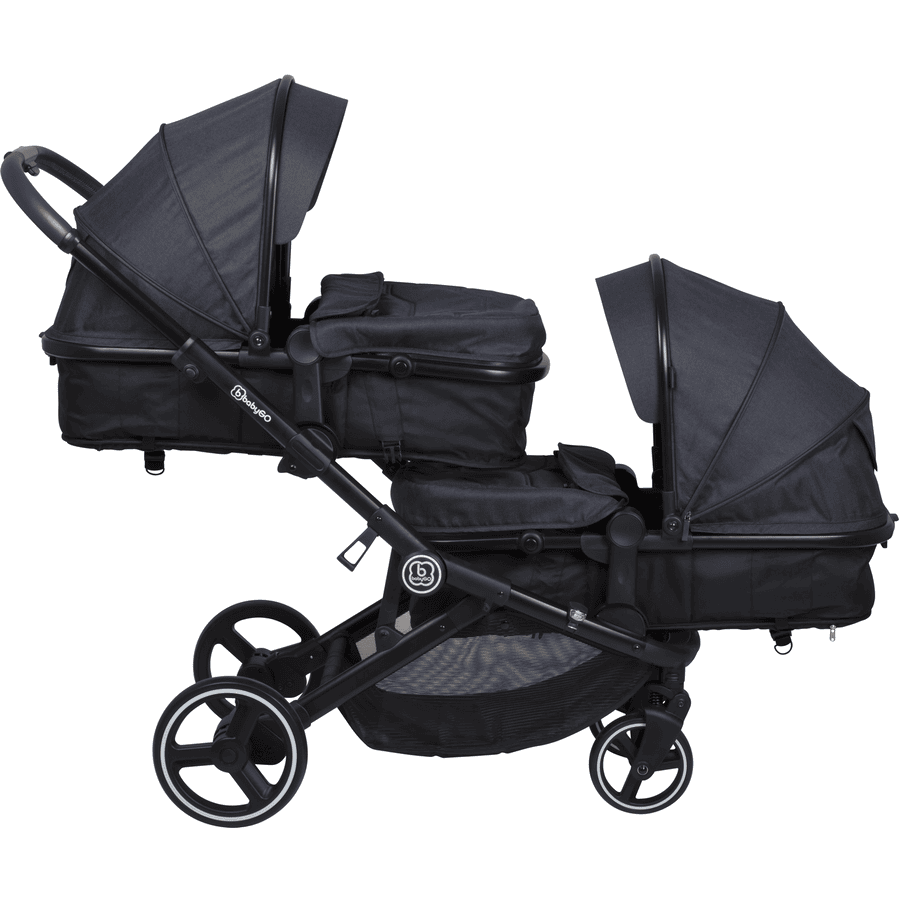 babyGO Carrito gemelar Twiner Grey