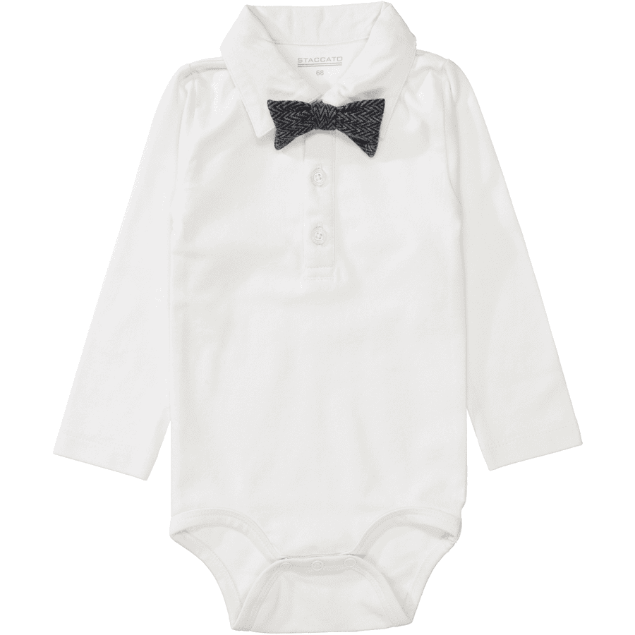 STACCATO Body mit Fliege soft white 