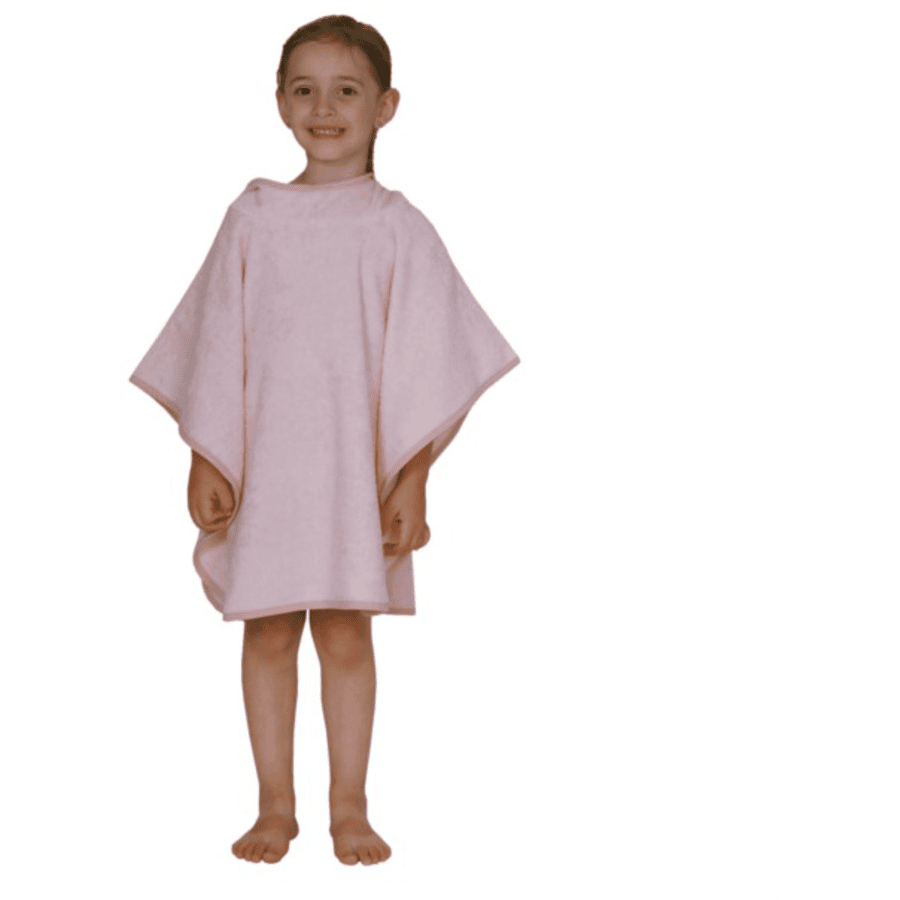 WÖRNER SÜDFROTTIER Poncho de bain enfant uni saumon taille 60/75