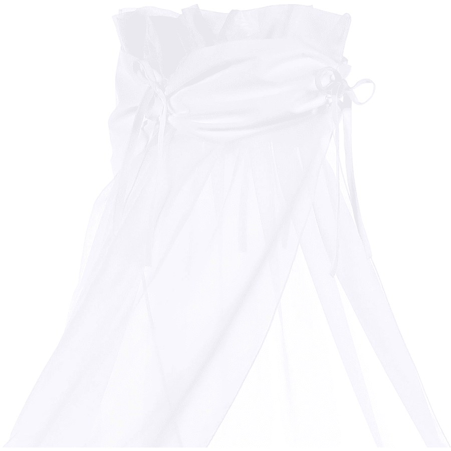 babybay Ciel de lit blanc/blanc, 200 x 135 cm