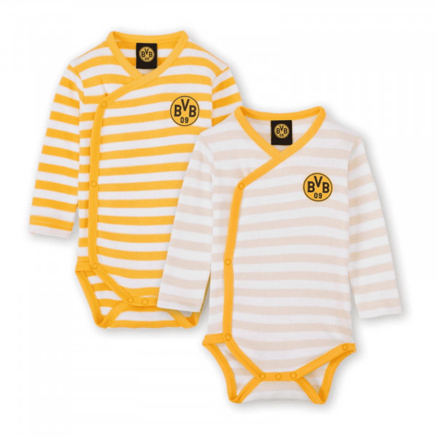 BVB baby rompertje set van 2 met logo