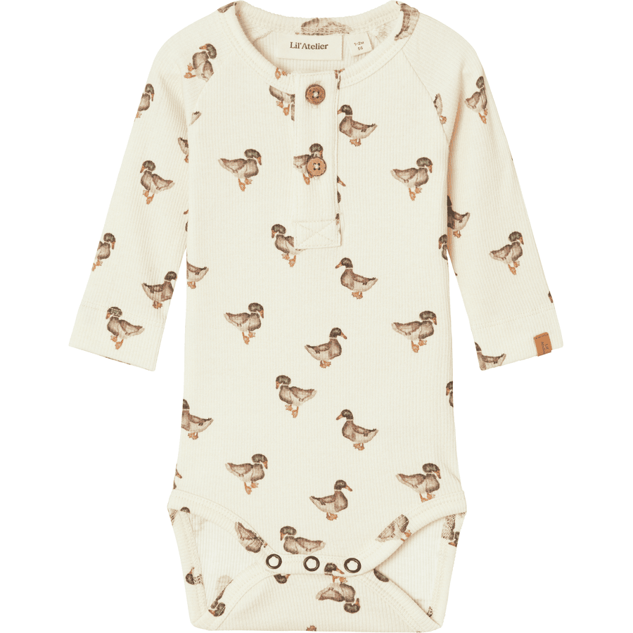 Lil'Atelier Langarmbody Nbmgavo Turtledove