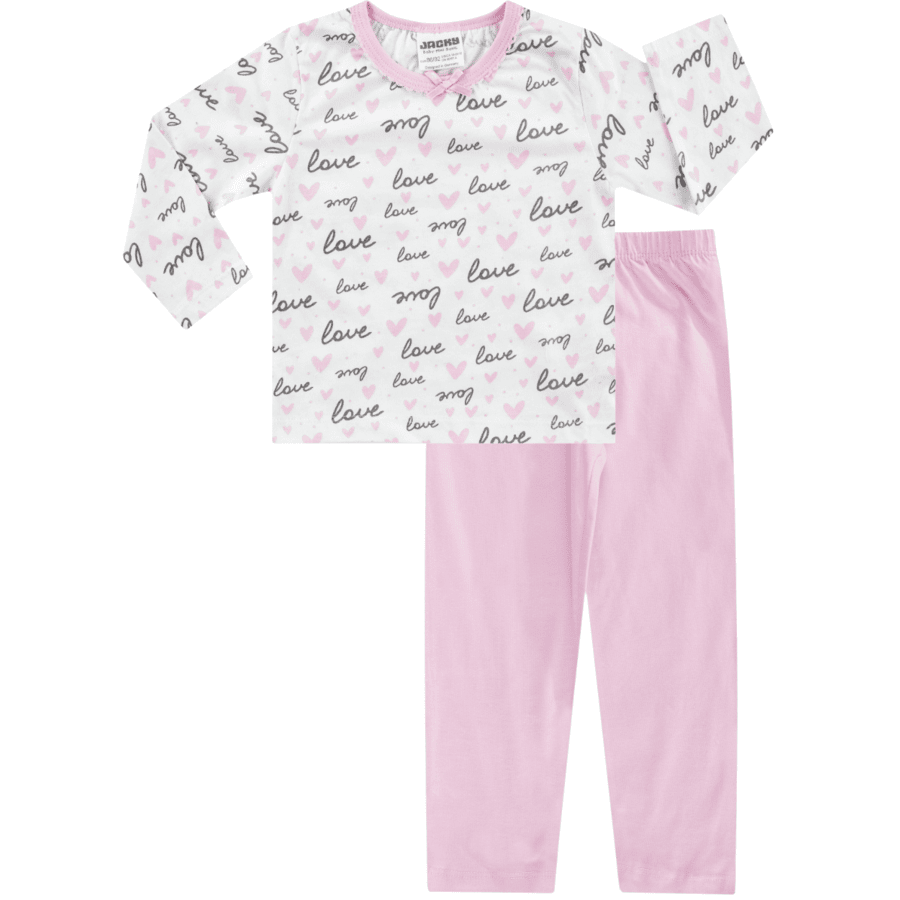 JACKY Pyjama 2st. roze gedessineerd